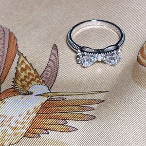 925 Sterling Silver Bowknot Ring